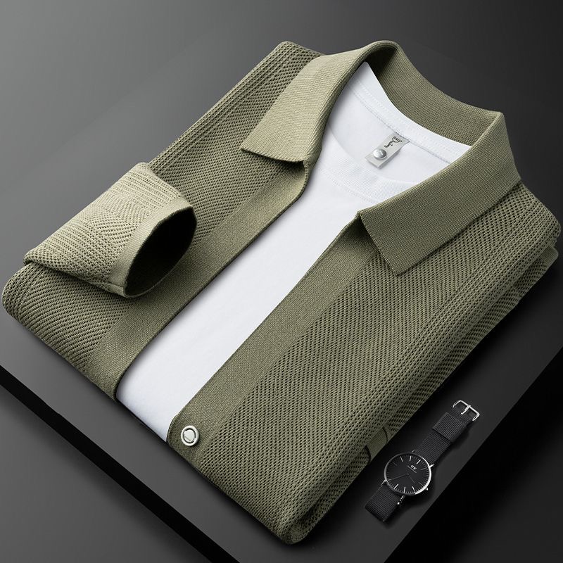 Classy Knitted SweatJacket Army Green
