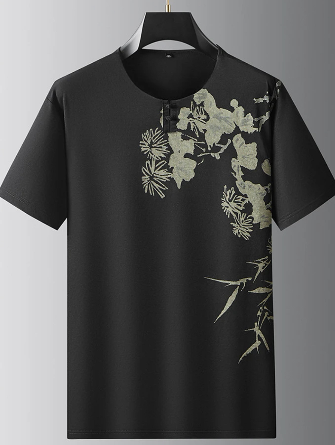 Fashion Cotton T-Shirt Black