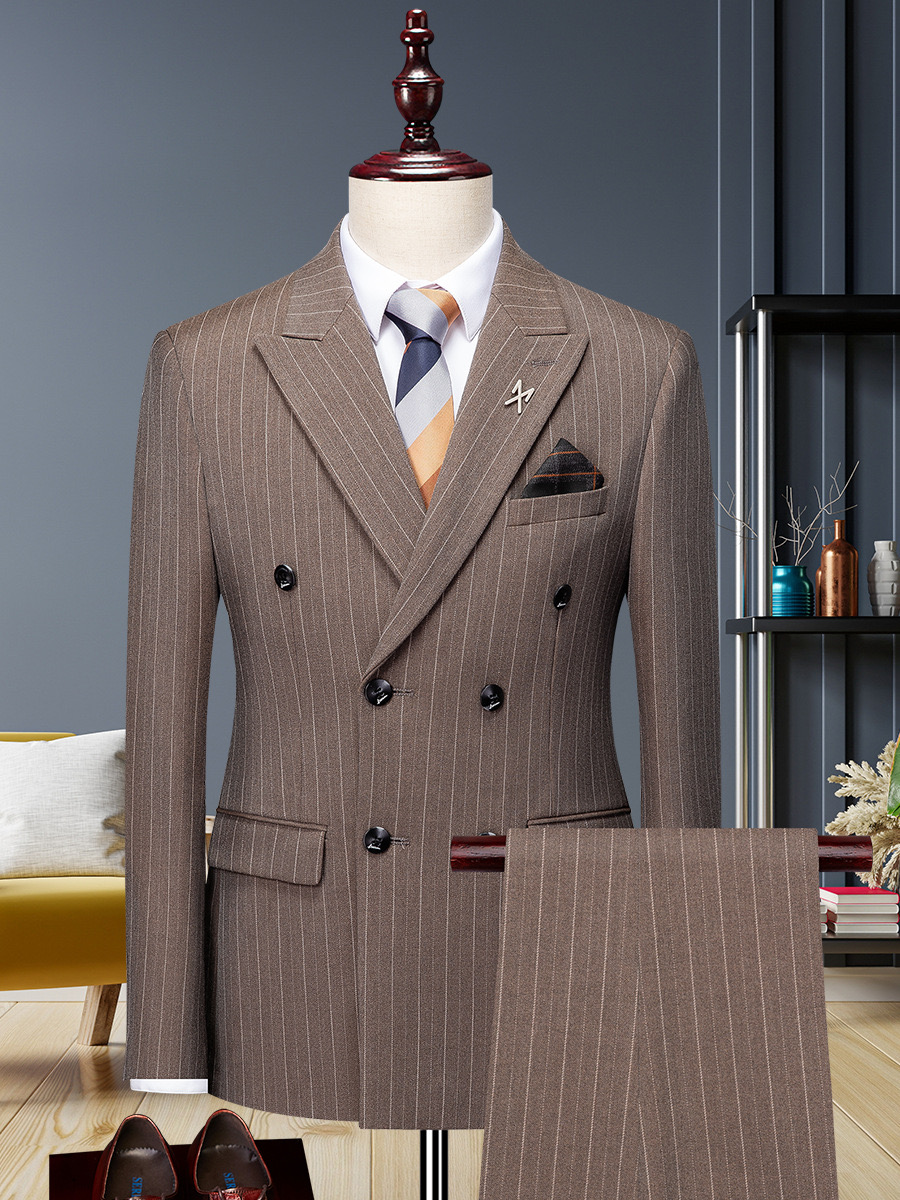Fashion Elegant 2pcs Suit Set Khaki