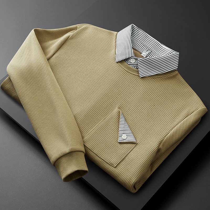 Fashion Trend Versatile SweatShirt Khaki