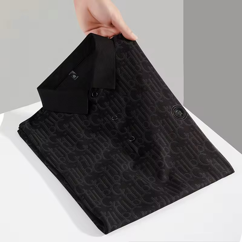 Fashion Versatile Polo Tshirt Black