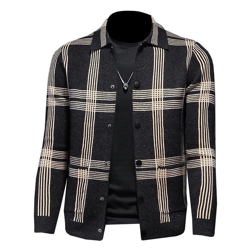 High-end Luxury Knitted Jacket Black
