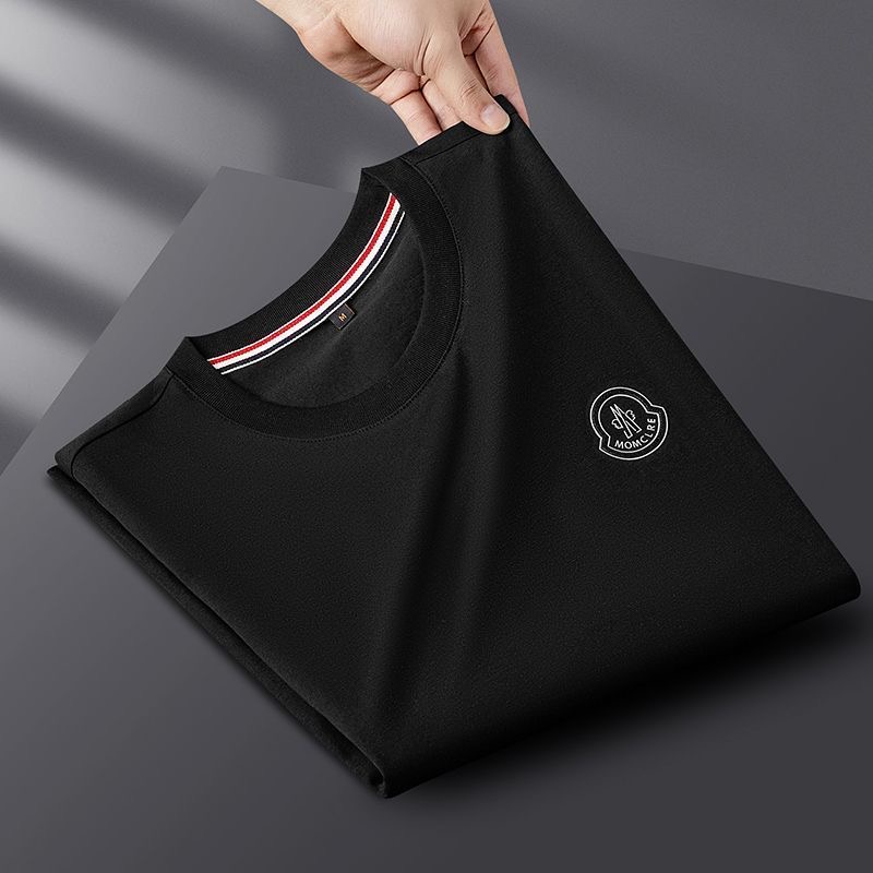 Luxurious Cotton Shorts Sleeve T-Shirt Black