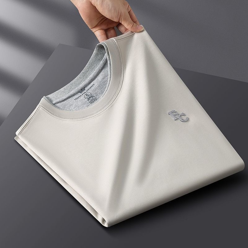 Luxurious Summer Shorts Sleeve T-Shirt Apricot