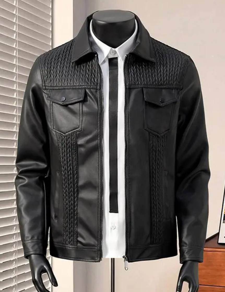 Luxury Leather Jacket Black
