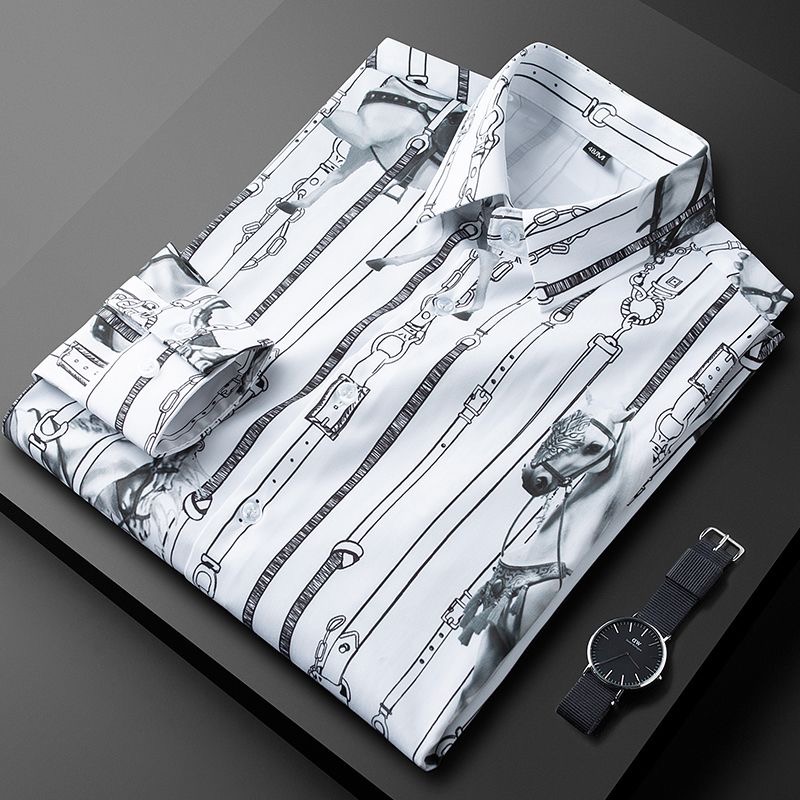 Men’s Classy Long Sleeve Shirt White