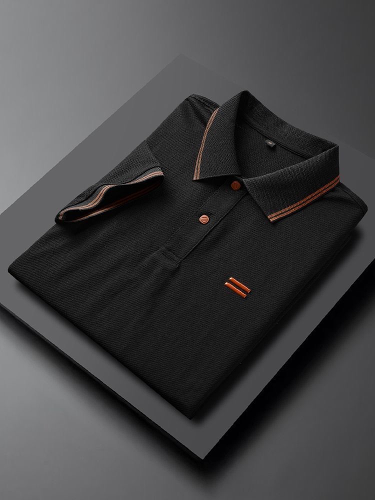 New Style Slim Fit Polo Shirt Black