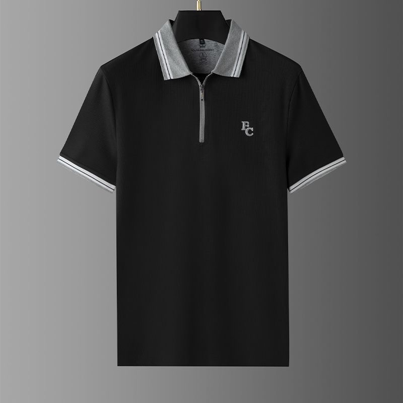 New Style Slim Fit Polo Shirt Black1