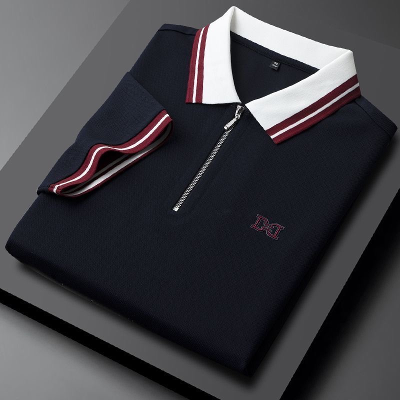 New Style Slim Fit Polo Shirt BlueBlack