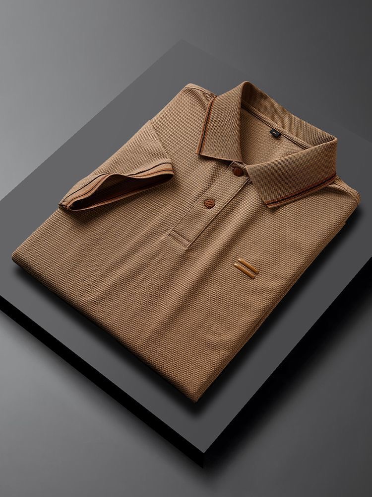New Style Slim Fit Polo Shirt Brown
