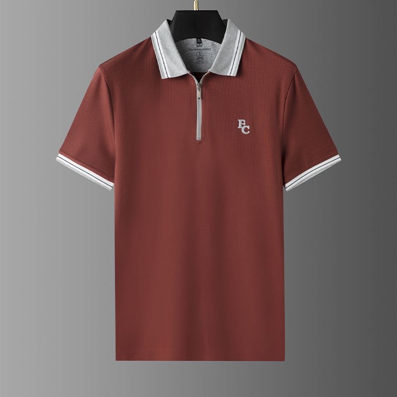 New Style Slim Fit Polo Shirt Brown1