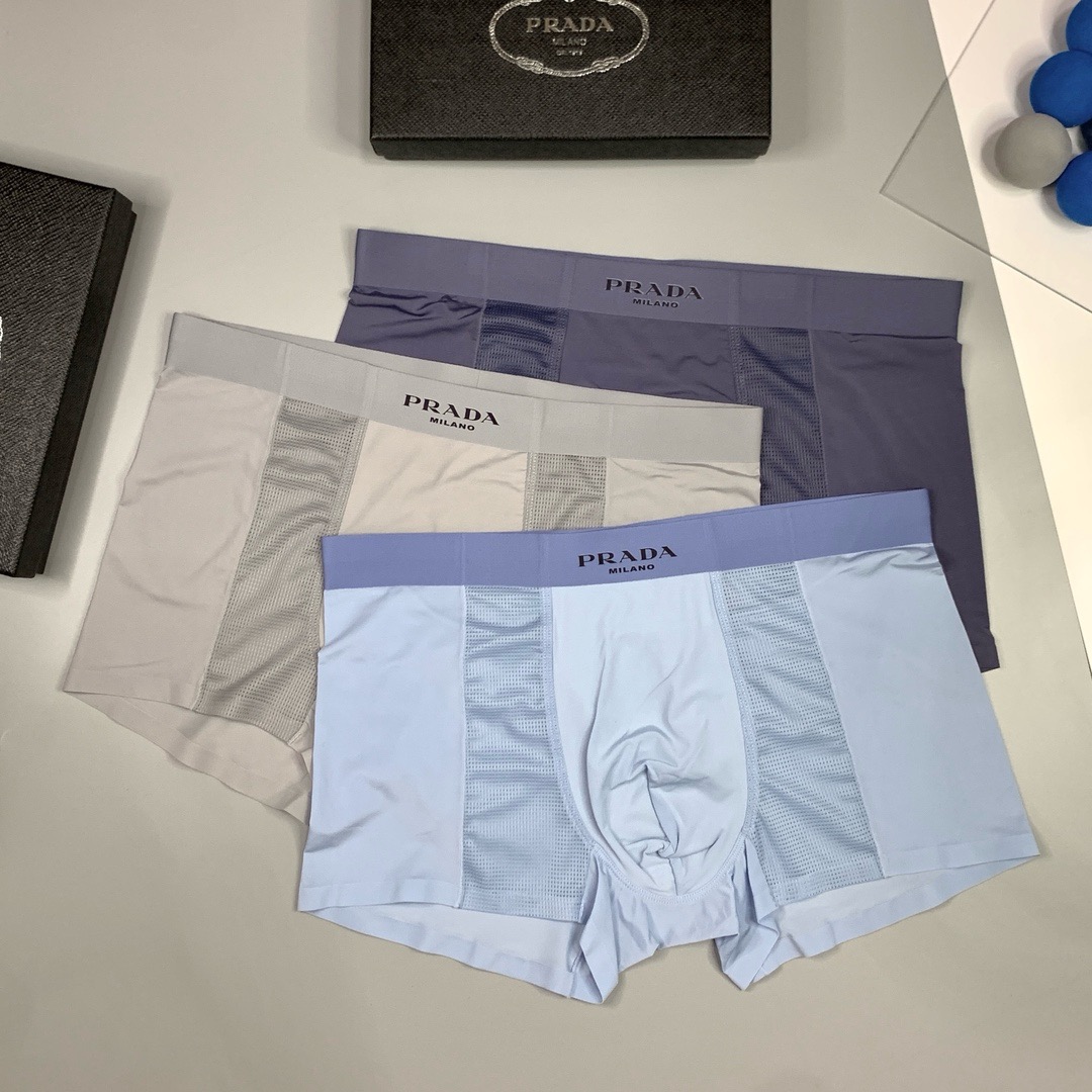 Prada 3pcs Boxers Mixed
