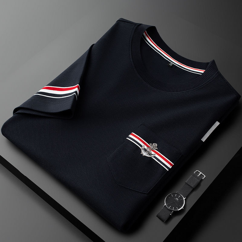 Premium Short Sleeve T-Shirt BlueBlack