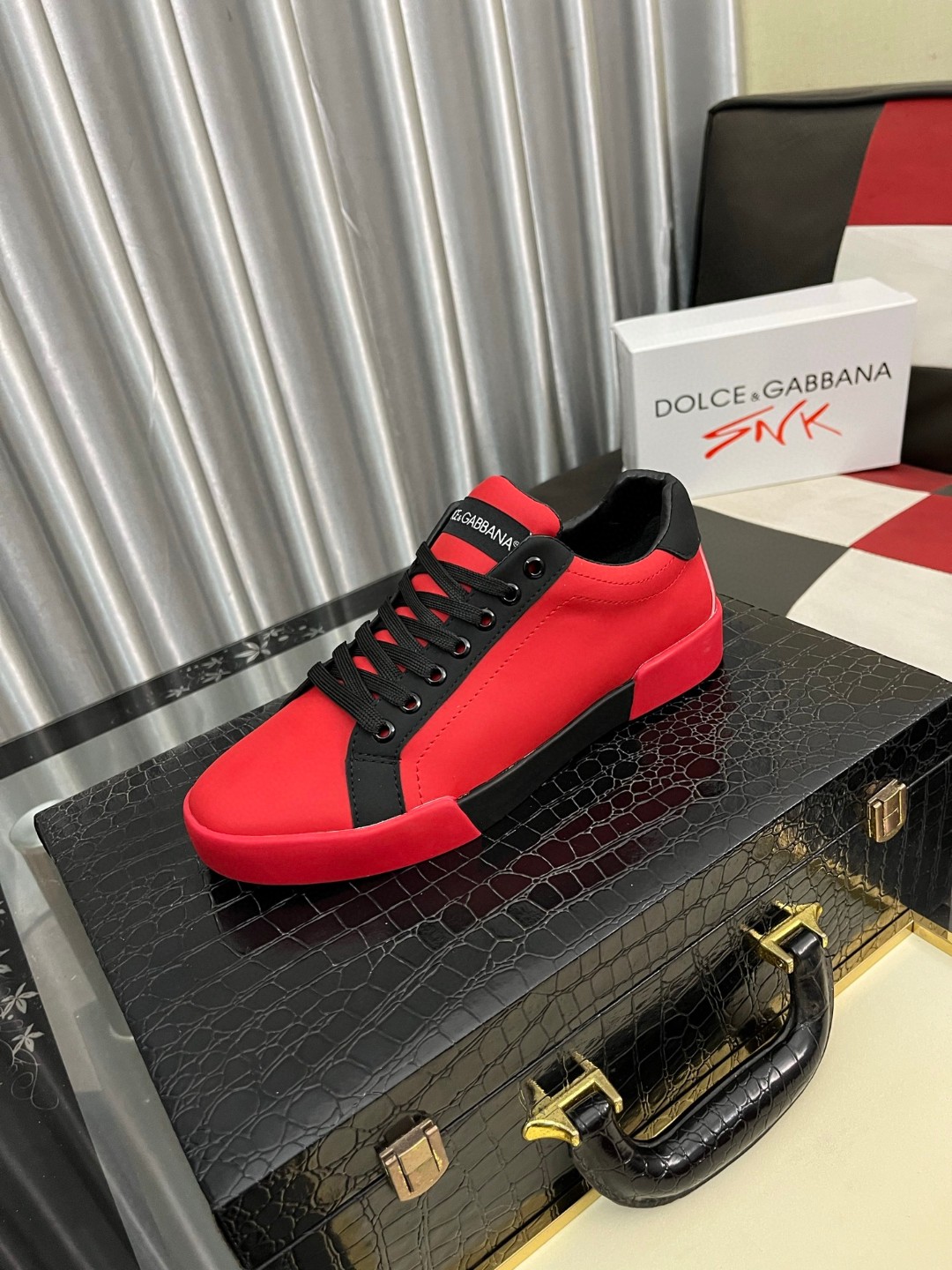 Luxury D&G Sneakers - Red