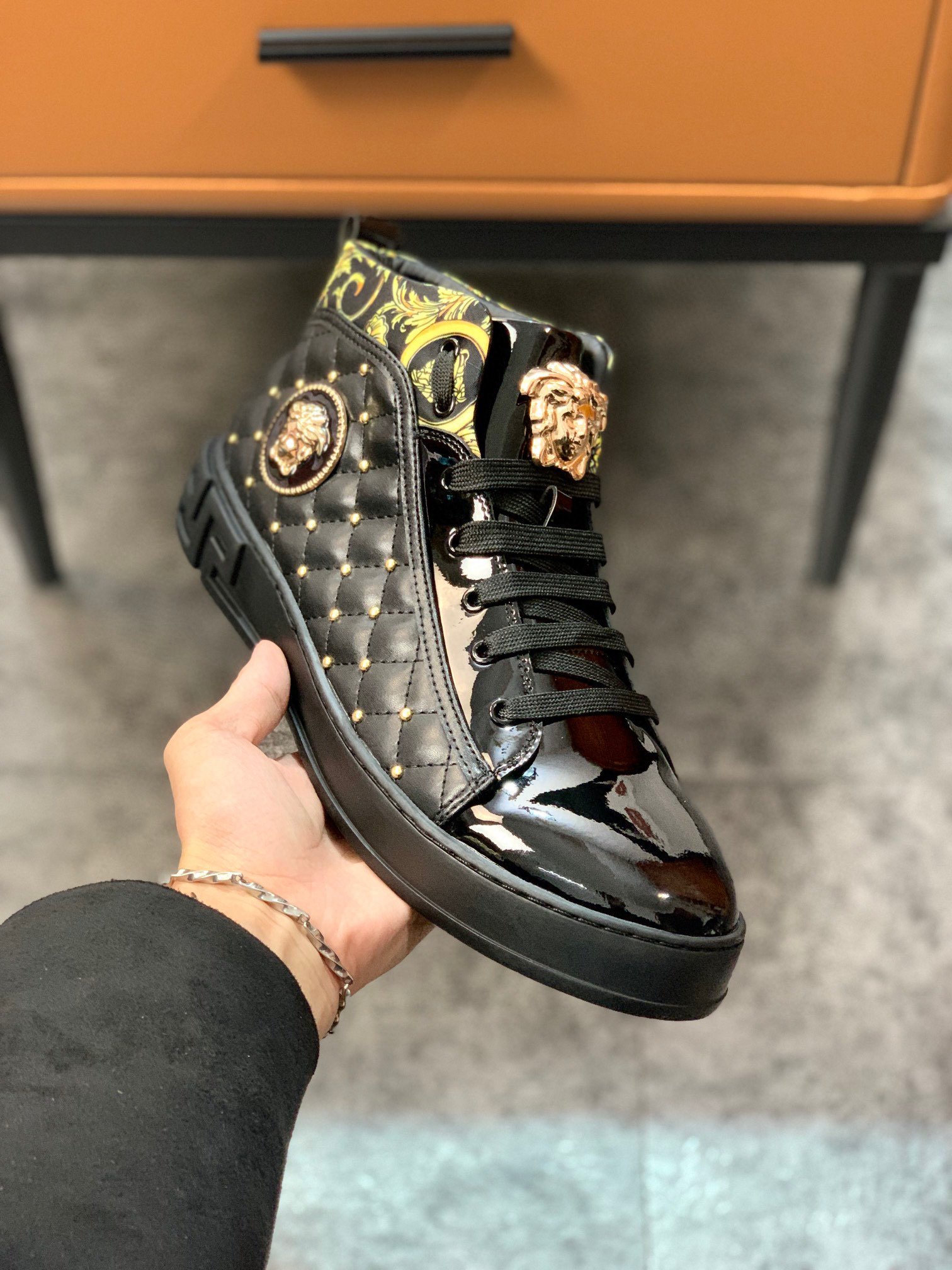 Luxury Design Sneakers - Black1