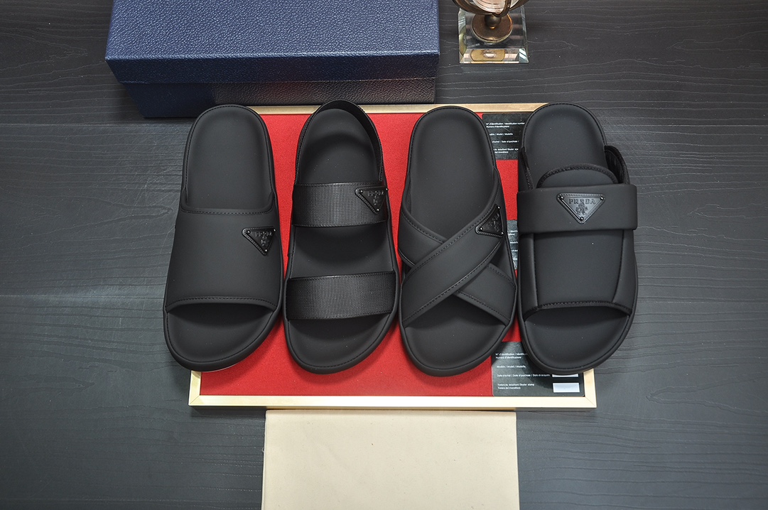 Luxury Prada - Slippers - Black