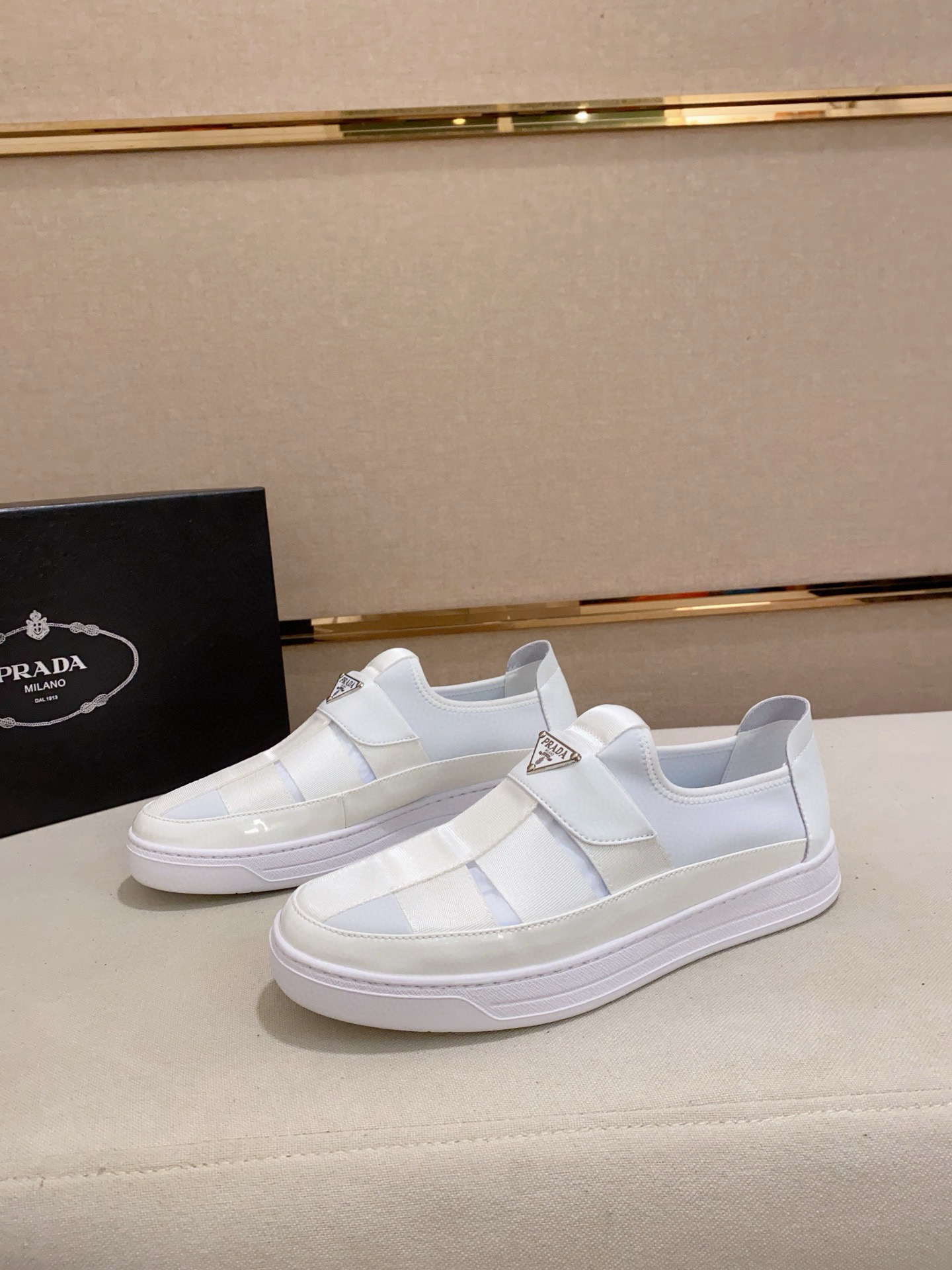 Luxury PRADA Sneakers - White